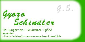 gyozo schindler business card